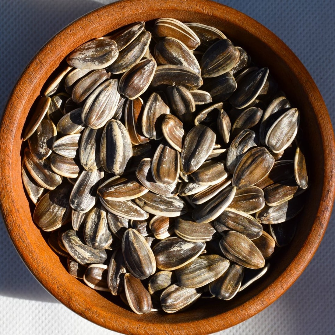 Sunflower seeds in a bowl